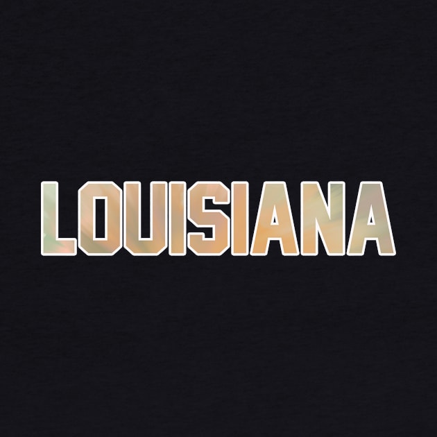 Louisiana Pastel Tie Dye Jersey Letter by maccm